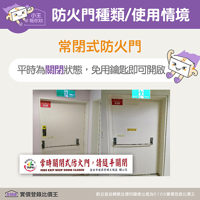 常閉式防火門|5168實價登錄比價王
